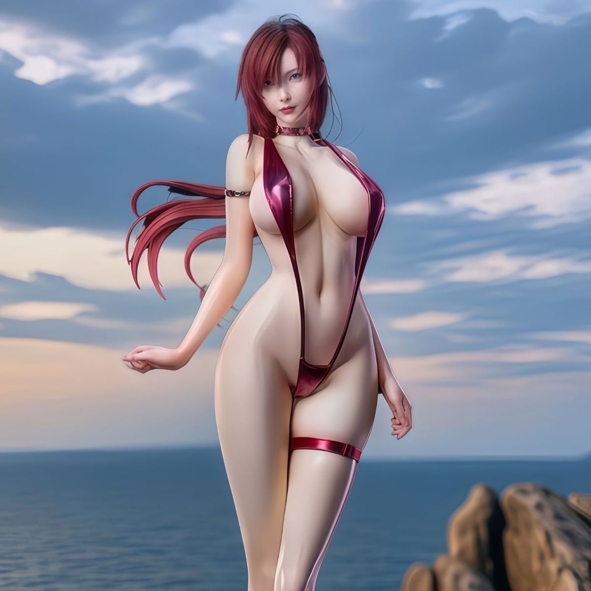 Gk 1/4 Mari Makinami figura il - Model Kit Anubis reseña y precio