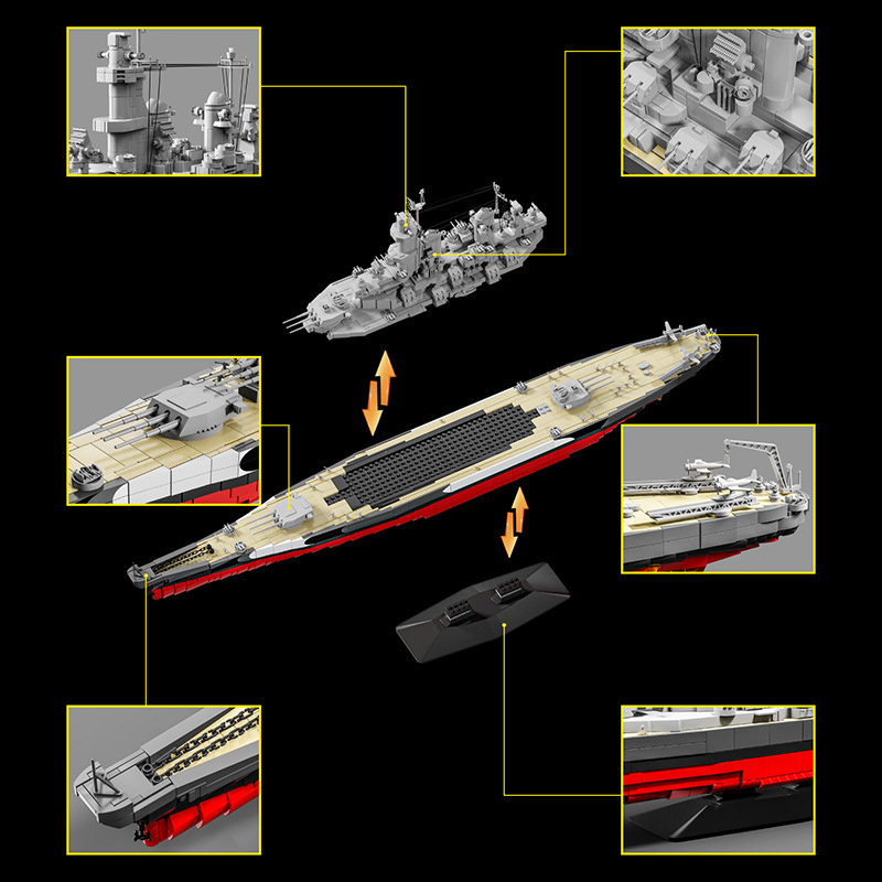 Conjuntos de bloques de constr - Model Kit Uss Missouri reseña y precio