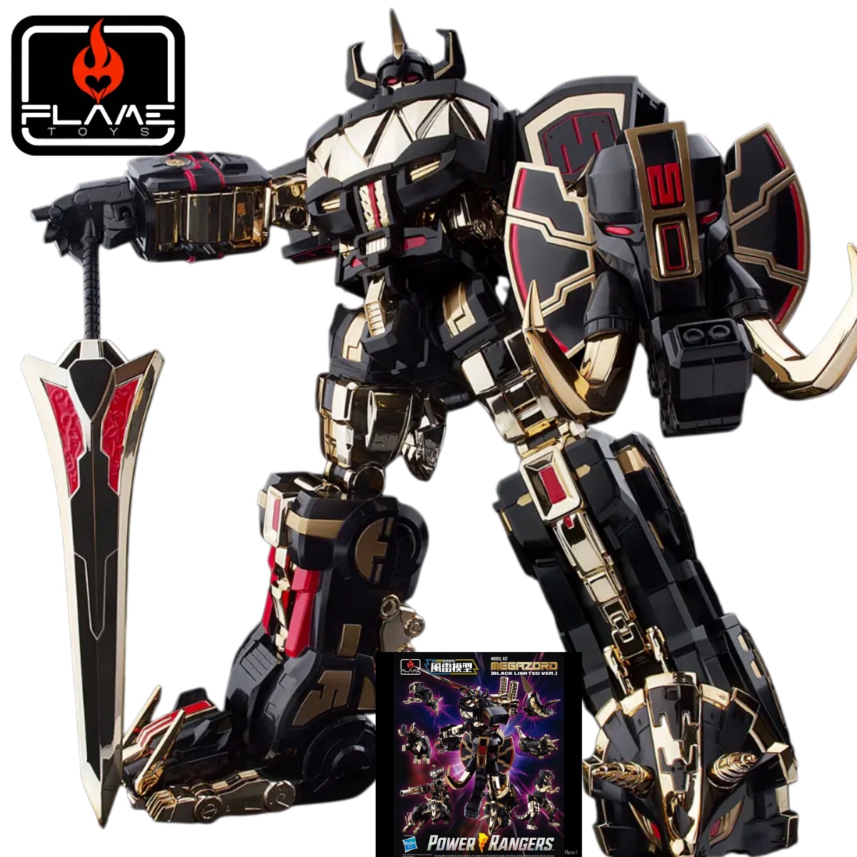Flame Toys Furai Modelo Megazo - Model Kit Megazord reseña y precio