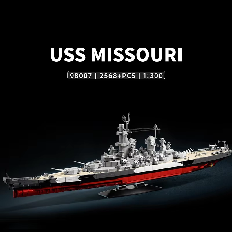 2568 piezas, modelo de crucero - Model Kit Uss Missouri reseña y precio